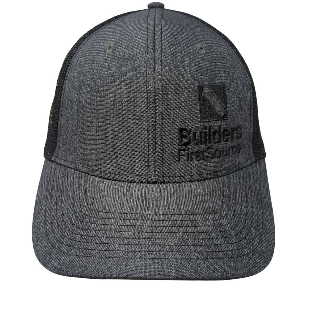 Builders First Source Snapback Trucker Hat Gray OS Adjustable Ivory Headwear